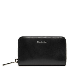 Calvin Klein Liels vīriešu maks Calvin Klein Ck Glow Short Z/A 4cc W/Coin K50K512705 Melns