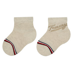 

Набір 3 пар високих дитячих шкарпеток Tommy Hilfiger 701224997 Pink Combo 003, Бежевий