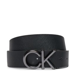 Calvin Klein Pánský pásek Calvin Klein Adj Ck Metal Saffiano 35Mm K50K511567 Černá