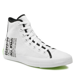 Converse Scarpe da ginnastica Converse Ctas Hi A02795C White/Black/Green Beam
