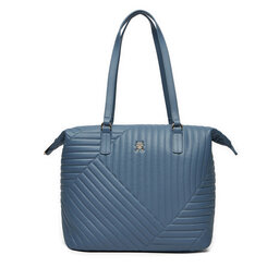 Tommy Hilfiger Torebka Tommy Hilfiger Poppy Reform Tote Qu AW0AW17013 Niebieski