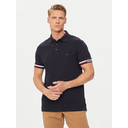 Tommy Hilfiger Tommy Hilfiger Poloshirt Monotype Flag MW0MW33585 Dunkelblau Slim Fit