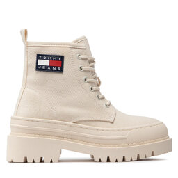 

Черевики туристичні Tommy Jeans Foxing Boot EN0EN01903 White Dove AF2, Бежевий