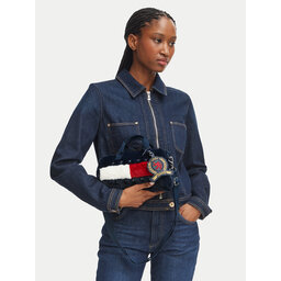 Tommy Jeans Handtasche Tommy Jeans Tjw Archive Fur Micro Duffle AW0AW19080 Dunkelblau