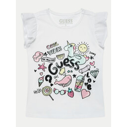 Guess Guess T-Shirt K4GI17 K6YW1 Λευκό Regular Fit