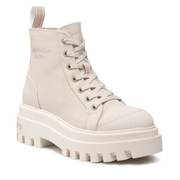 Calvin Klein Jeans Trappers Calvin Klein Jeans Canvas Laceup Boot YW0YW00582 Eggshell BGE