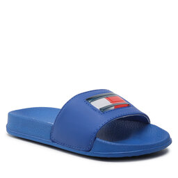 Tommy Hilfiger Sandaler och Slip-ons Tommy Hilfiger Flag Pool Slide T3B0-32930-1172 M Royal 801