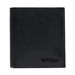 Calvin Klein Duży Portfel Męski Calvin Klein Minimal Focus Trifold 6Cc W/Coin K50K511270 Ck Black BEH