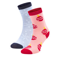 Jenny Fairy 2er-Set hohe Damensocken Jenny Fairy 4WB-007-AW23 (2-pack) Bunt