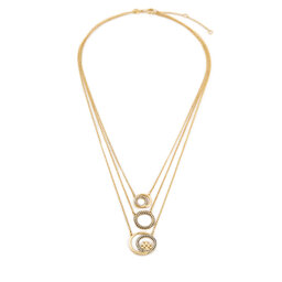 Tory Burch Naszyjnik Tory Burch Miller Pave Layered 163733 Złoty