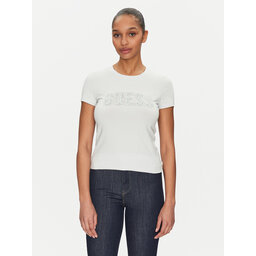 Guess Guess Marškinėliai W5GI04 J1314 Žydra Slim Fit