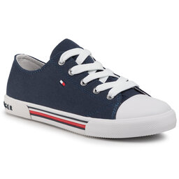 Tommy Hilfiger Teniși Tommy Hilfiger Low Cut Lace-Up Sneaker T3X4-30692-0890 S Blue 800
