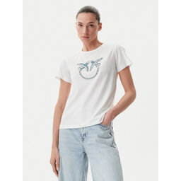 PINKO PINKO T-Shirt Quentin 100535 A2G7 Weiß Regular Fit