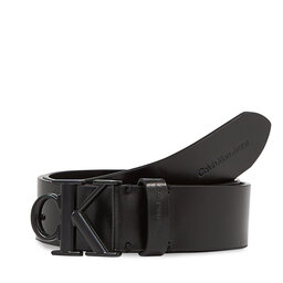Calvin Klein Jeans Cinturón para hombre Calvin Klein Jeans Round Mono Pl Lthr Sm Belt K50K511154 Black BDS