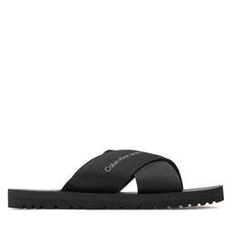 

Шльопанці Calvin Klein Jeans Cross Sandal Slipon Rp In Btw YM0YM00942 Triple Black 0GT, Чорний