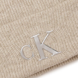 

Шапкa Calvin Klein Jeans Minimal Monogram Beanie K60K611542 Plaza Taupe PED, Сірий