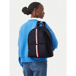 Tommy Hilfiger Rucksack Tommy Hilfiger Popette Dome Backpack Corp AW0AW19243 Dunkelblau