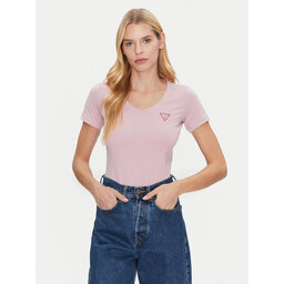 Guess Guess Póló W2YI45 J1314 Rózsaszín Slim Fit