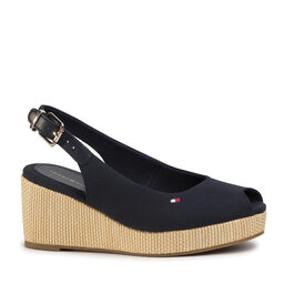 

Еспадрильї Tommy Hilfiger Iconic Elba Sling Back Wedge FW0FW04788 Desert Sky DW5, Cиній