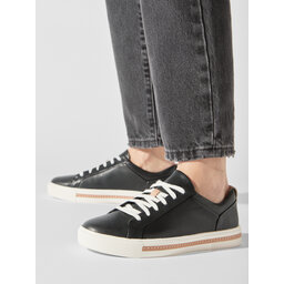 Clarks Sneakersy Clarks Un Maui Lace 261416424 Black Leather