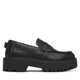 Tommy Jeans Slipper Tommy Jeans Archive '01 Loafer Leather EN0EN03005 Schwarz