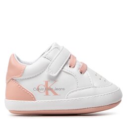 

Снікерcи Calvin Klein Jeans Lace-Up/Velcro Shoe V0A4-80227-1433 White/Pink X134, Білий