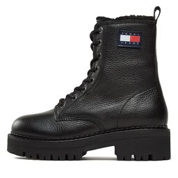 

Ботильйони Tommy Jeans Tjw Urban Boot Tumbled Ltr Wl EN0EN02317 Black BDS, Чорний