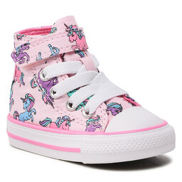 Converse Кецове Converse Ctas 1V Hi A01006C Pink Foam/Pink/University Blue