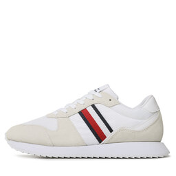 

Снікерcи Tommy Hilfiger Runner Evo Mix FM0FM04699 White YBS, Бежевий