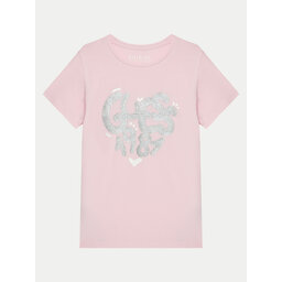 Guess Guess Футболка K5RI02 K6YW4 Рожевий Regular Fit