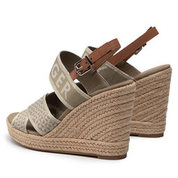 

Еспадрильї Tommy Hilfiger Tommy Webbing High Wedge SandalFW0FW06355 Woodridge GXR, Зелений