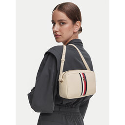 Tommy Hilfiger Handtasche Tommy Hilfiger Th Corp Ess Camera Bag AW0AW19333 Creme