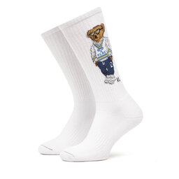 Polo Ralph Lauren Skarpety Wysokie Męskie Polo Ralph Lauren 449973027002 Biały