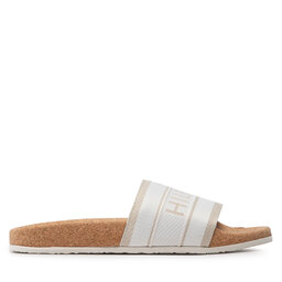 

Шльопанці Tommy Hilfiger Webbing Cork Pool Slide FW0FW06525 Ecru YBL, Бежевий