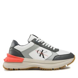 

Снікерcи Calvin Klein Jeans Chunky Runn Laceup Low Leather YM0YM00521 Mercury Grey/Navy 0I0, Сірий
