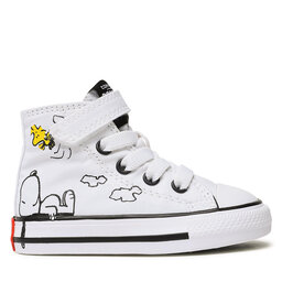 

Кеди Converse Ctas 1V Hi A01868C White/Black/Signal Red, Білий