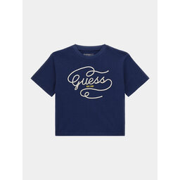 Guess Guess Majica J4RI18 K8HM4 Mornarsko modra Regular Fit
