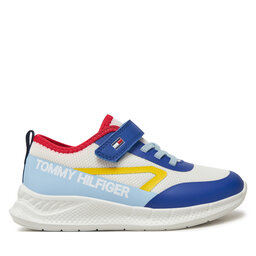 Tommy Hilfiger Сникърси Tommy Hilfiger Low Cut Lace-Up/Velcro Sneaker T1B9-33868-1756 S Бял