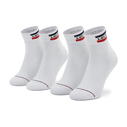 Levi's® Set od 2 para unisex visokih čarapa Levi's® 902011001 White