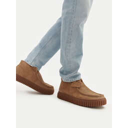 Clarks Schnürschuhe Clarks Torhill Hi 26173663 Braun