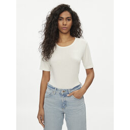 Lee Lee Camiseta Elbow 112350601 Écru Slim Fit