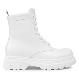 Tommy Hilfiger Kozačky Tommy Hilfiger T4A5-33039-1453 M Bílá