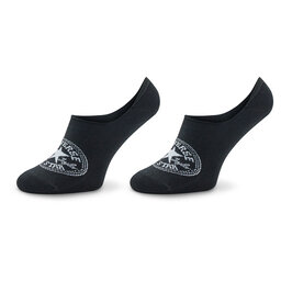 Converse 2 pares de calcetines tobilleros para mujer Converse E1138B-2009 Negro