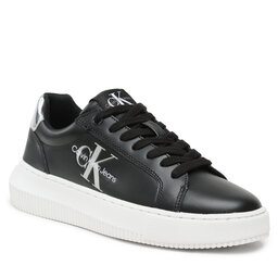 Calvin Klein Jeans Αθλητικά Calvin Klein Jeans Chunky Cupsole Mono Lth Wn YW0YW01224 Black/Silver BEH
