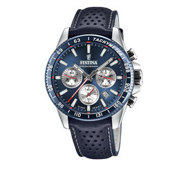 Festina Ročna ura Festina Timeless Chronograph F20561/2 Navy/Navy