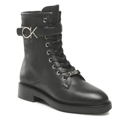 Calvin Klein Боти Calvin Klein Rubber Sole Combat Boot W Hw HW0HW01254 Ck Black BAX