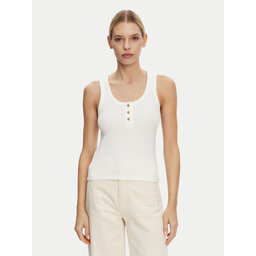 Tommy Hilfiger Tommy Hilfiger Топ Henley WW0WW43920 Білий Slim Fit