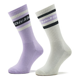 Dickies Set di 2 paia di calzini lunghi da uomo Dickies Genola DK0A4XD Purple Rose E61