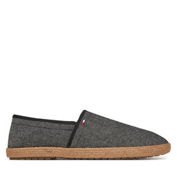 Tommy Hilfiger Espadrilės Tommy Hilfiger Hilfiger Chambray Espadrille FM0FM05391 Juoda