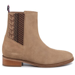 

Челсі Tommy Hilfiger Th Monogram Flat Boot FW0FW04581 Tiger&apos&semi;s Eye BRW, Бежевий